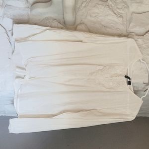 Womens L flowing & Lace Top